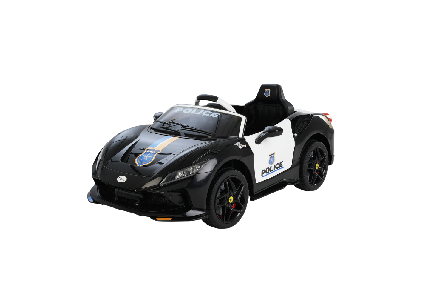 Toy House Police Car Black