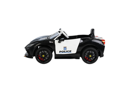 Toy House Police Car Black